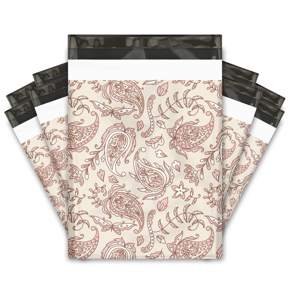 Paisley Pink Poly Mailer’s 10x13 Pack of 25 - Picture 2 of 10